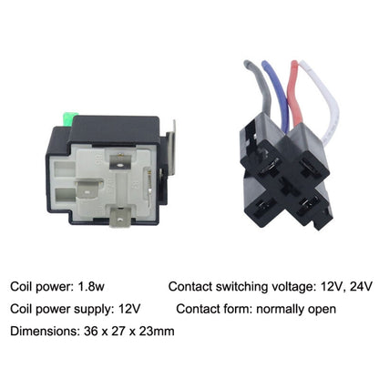 5 Sets JD2912 4 Pin Car Relay With Fuse, Rated voltage: 24V - In Car by buy2fix | Online Shopping UK | buy2fix