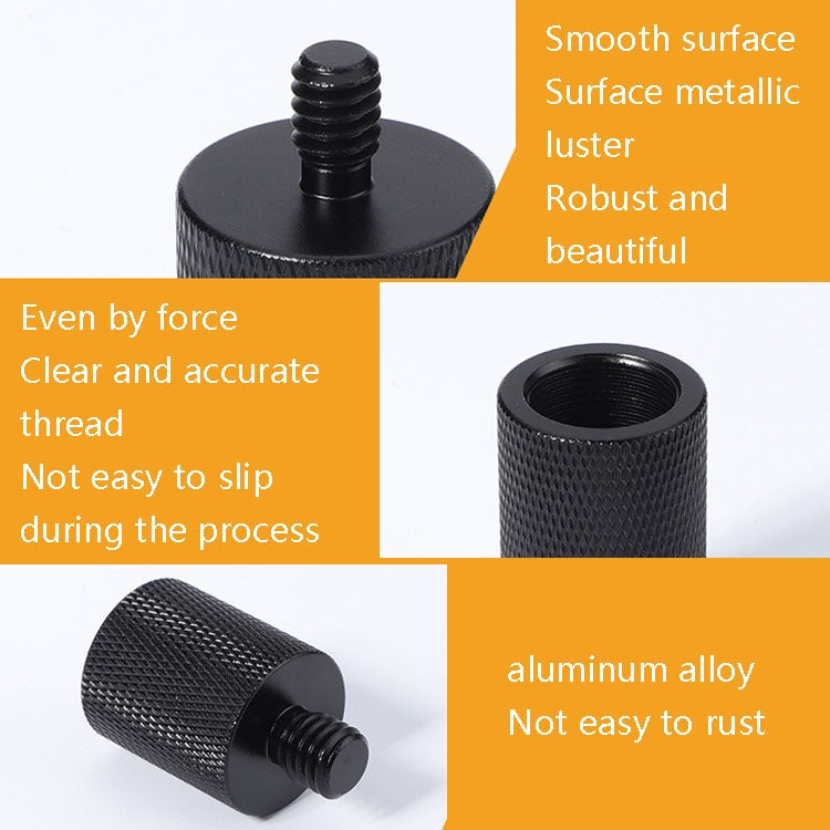 2 PCS Microphone Adapter Screw F1 5/8-27 Female to 1/4 Male Screw - Camera Accessories by buy2fix | Online Shopping UK | buy2fix