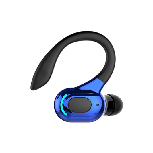 F8 Bluetooth 5.1 Ear-Mounted Stereo Wireless Sports Earphone(Black+Blue) - Bluetooth Earphone by buy2fix | Online Shopping UK | buy2fix