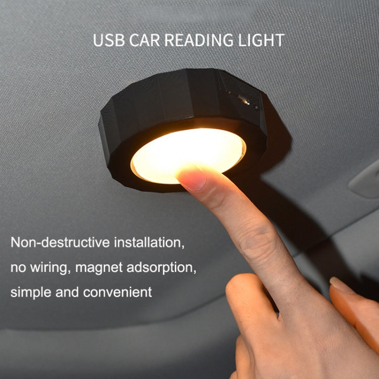 Z7 Car Ceiling USB Wireless Strobe Reading Light, Color: White - In Car by buy2fix | Online Shopping UK | buy2fix