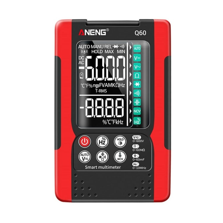 ANENG Automatic Intelligent High Precision Digital Multimeter, Specification: Q60 Intelligent(Red) - Digital Multimeter by ANENG | Online Shopping UK | buy2fix