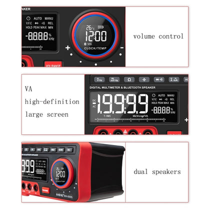 ANENG AN-888S Bluetooth Audio Display Voltage Current Multimeter, Standard No Battery(Black Red) - Digital Multimeter by ANENG | Online Shopping UK | buy2fix