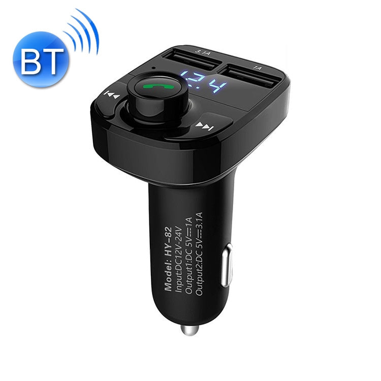 HY82 Car MP3 Bluetooth Receiver Dual USB Car Charger, Specification: Regular Version - In Car by buy2fix | Online Shopping UK | buy2fix