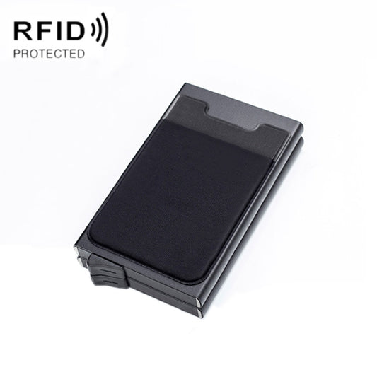 RFID Aluminum Alloy Anti-Degaussing Coin Card Holder(Black) - Antimagnetic RFID Package by buy2fix | Online Shopping UK | buy2fix