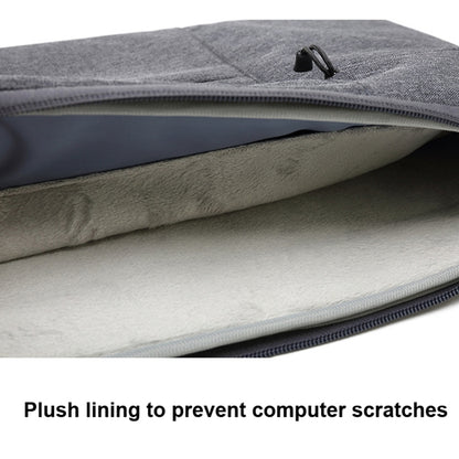 Zipper Type Polyester Business Laptop Liner Bag, Size: 13.3 Inch(Light Grey) - 13.3 inch by buy2fix | Online Shopping UK | buy2fix