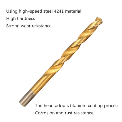 170 PCS / Set 1-10mm High-Speed Steel Metal Open Hole Straight Shank Twist Drill Bit(Black Box) - Drill & Drill Bits by buy2fix | Online Shopping UK | buy2fix