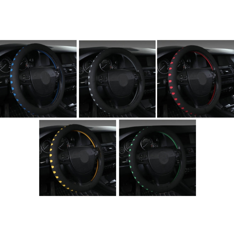 Sports Punched EVA Car Steering Wheel Cover, Size: 38cm(Yellow) - In Car by buy2fix | Online Shopping UK | buy2fix