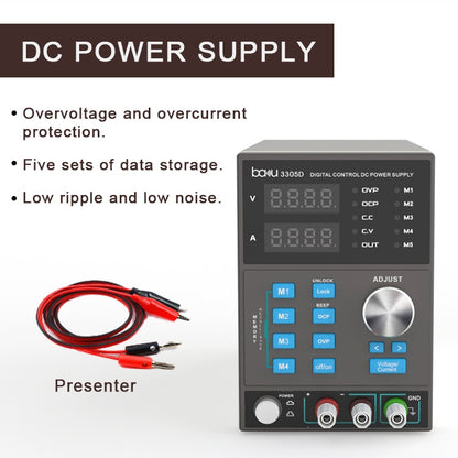 BAKU BA-3305D 5A/30V CNC DC High Power Supply(US Plug) - Power Supply by BAKU | Online Shopping UK | buy2fix