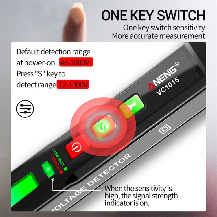 ANENG Multifunctional Electrician Leakage Induction Pen(VC1015) - Voltage Detector by ANENG | Online Shopping UK | buy2fix