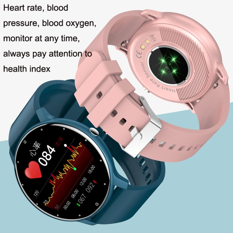 ZL02 Smart Heart Rate Blood Pressure Oxygen Monitoring Sports Pedometer Wireless Bluetooth Watch(Pink) - Smart Wear by buy2fix | Online Shopping UK | buy2fix