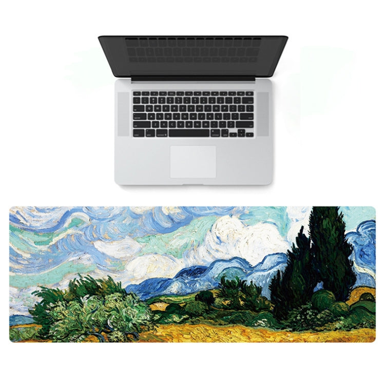 300x800x3mm Locked Am002 Large Oil Painting Desk Rubber Mouse Pad(Carriage) - Mouse Pads by buy2fix | Online Shopping UK | buy2fix