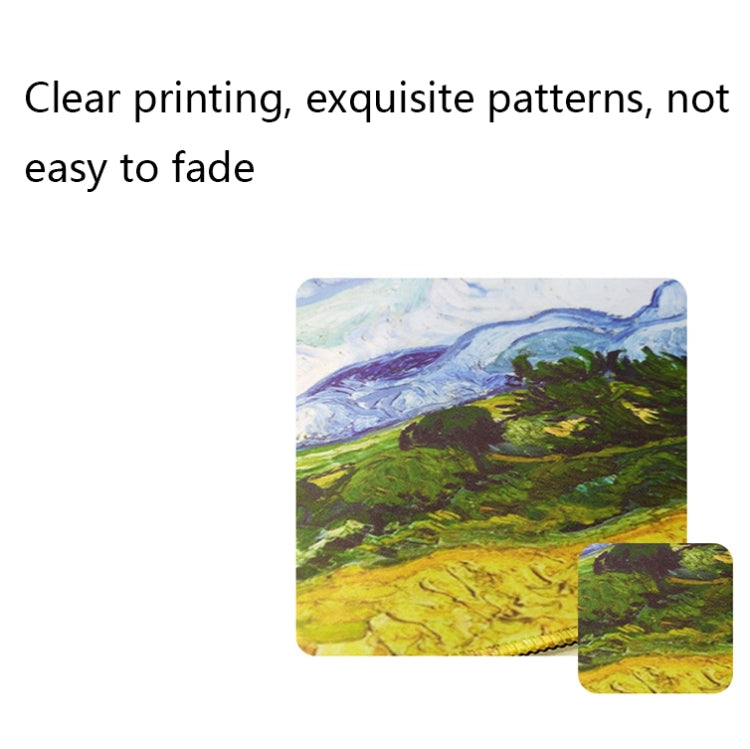 400x900x1.5mm Unlocked Am002 Large Oil Painting Desk Rubber Mouse Pad(Apricot Flower) - Mouse Pads by buy2fix | Online Shopping UK | buy2fix