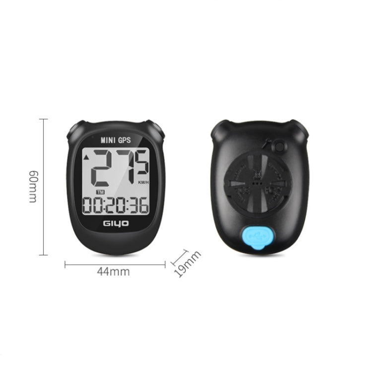 GIYO M3 LCD Display Bike GPS Cycling Computer Wireless Road Bicycle Stopwatch Velocimeter(Black) - Speedometers by GIYO | Online Shopping UK | buy2fix