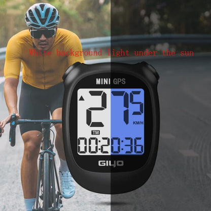 GIYO M3 LCD Display Bike GPS Cycling Computer Wireless Road Bicycle Stopwatch Velocimeter(Black) - Speedometers by GIYO | Online Shopping UK | buy2fix