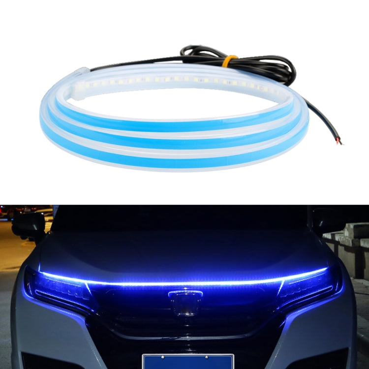 Car LED Streamer Decorative Hood Atmosphere Lights, Style: Monochrome Blue Light(1.8m) - In Car by buy2fix | Online Shopping UK | buy2fix
