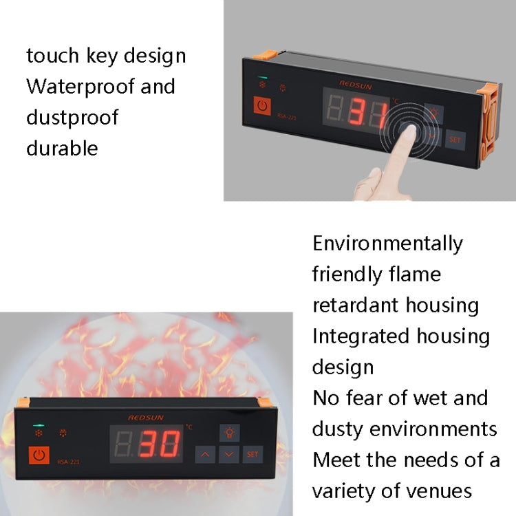 REDSUN Cold Storage Intelligent Constant Temperature Controller(RSA-221-Z) - Consumer Electronics by buy2fix | Online Shopping UK | buy2fix