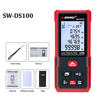 SNDWAY SW-DS100 Handheld Laser Rangefinder Infrared Laser Ruler, Distance: 100m - Laser Rangefinder by SNDWAY | Online Shopping UK | buy2fix