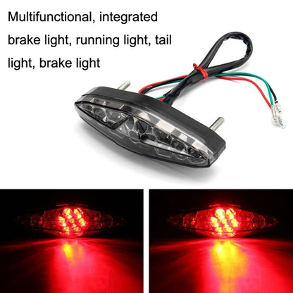 Motorcycle 15LED Brake Light Tail Light Decoration Lamp(White Shell) - In Car by buy2fix | Online Shopping UK | buy2fix