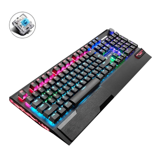 LANGTU K1000 104 Keys Luminous Wired Keyboard, Cable Length: 1.5m(Black Green Shaft Mixed Light) - Wired Keyboard by LANGTU | Online Shopping UK | buy2fix