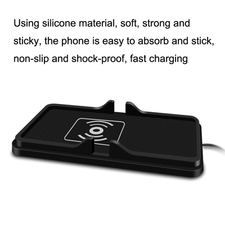 C6 15W 2 In 1 Multi-Function Car Wireless Charger Anti-Slip Launching Pad(Black) - In Car by buy2fix | Online Shopping UK | buy2fix