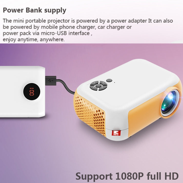 A10 480x360 Pixel Projector Support 1080P Projector ,Style: Same-screen Black(UK Plug) - Consumer Electronics by buy2fix | Online Shopping UK | buy2fix