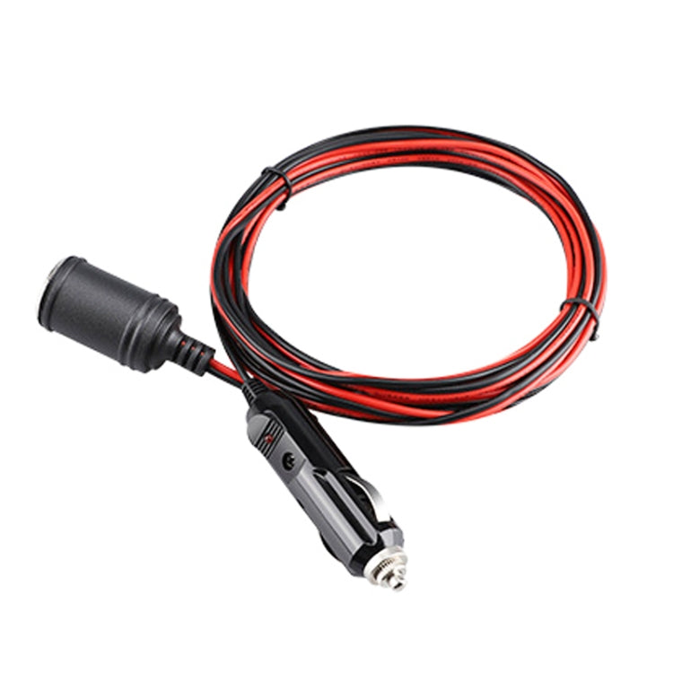 12-24V Car Cigarette Lighter Plug Extension Line, Cable Length 3.7m - In Car by buy2fix | Online Shopping UK | buy2fix