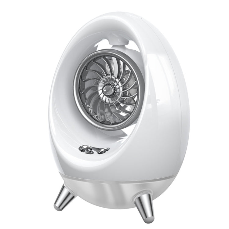 USB Quiet Double Spray Water Cold Fan Portable Desktop Fan(White+Silver) - Consumer Electronics by buy2fix | Online Shopping UK | buy2fix