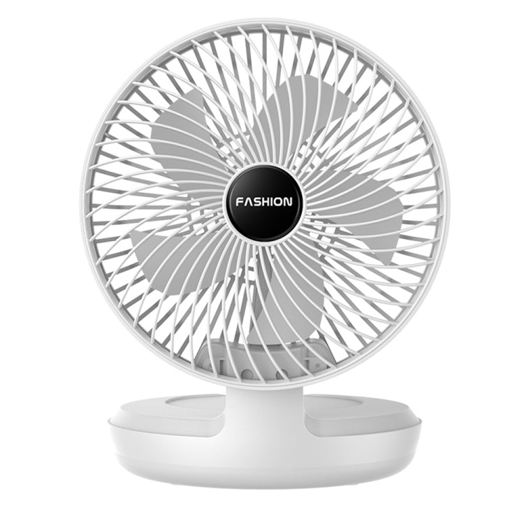 Folding Office Desktop Household Portable Small Fan, Size: 8 inch(White USB Direct Plug) - Consumer Electronics by buy2fix | Online Shopping UK | buy2fix