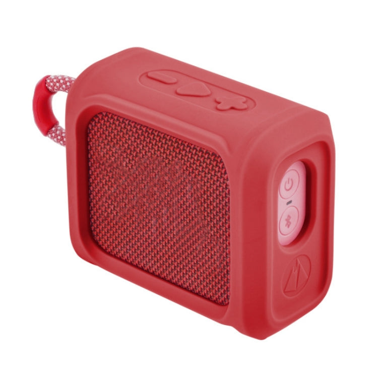 Speaker Portable Silicone Protective Cover Can Be Fastened With Strap For JBL GO3(Red) - Protective Case by buy2fix | Online Shopping UK | buy2fix