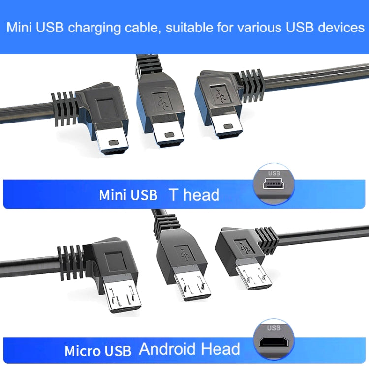 10PCS Driving Recorder Power Cord USB Car Charger Buck Line, Style: 3.5m+2A(Mini Left Bend) - In Car by buy2fix | Online Shopping UK | buy2fix