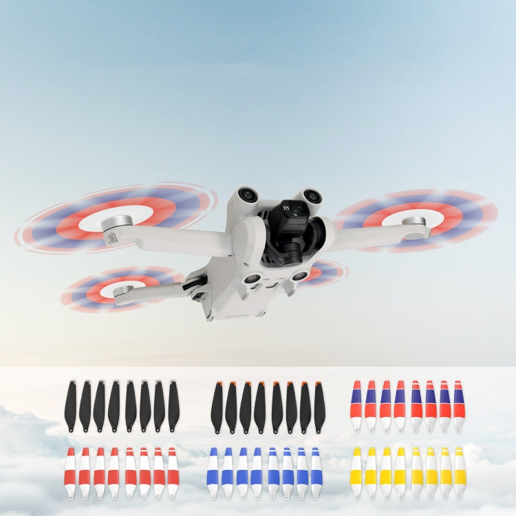 8 PCS 6030F Double Sided Colorful Low Noise Wing Propellers For DJI Mini 3 Pro, Color: White Blue - DJI & GoPro Accessories by buy2fix | Online Shopping UK | buy2fix