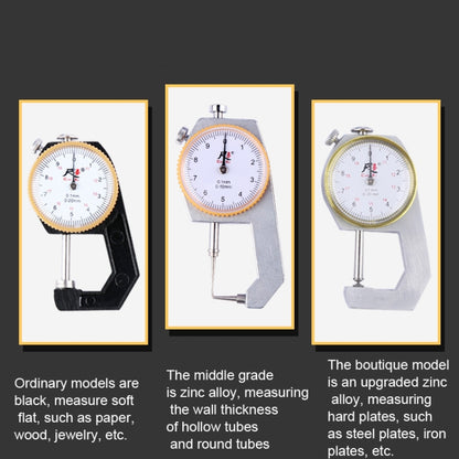 CHIXI Handheld Thickness Gauge Paper Thickness Gauge, Specification: Ordinary  0-10mm Pointed Head - Consumer Electronics by buy2fix | Online Shopping UK | buy2fix