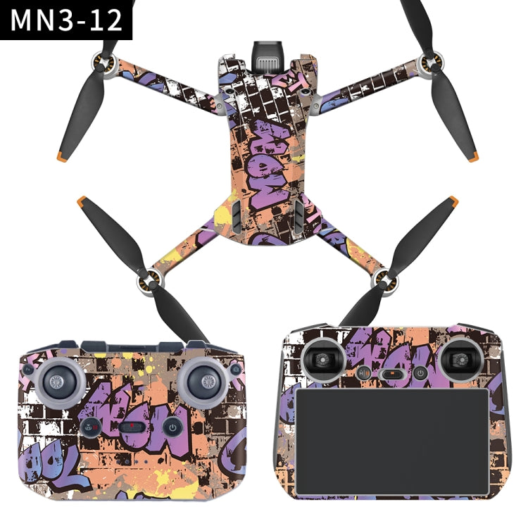 Flat Style Waterproof Anti-Scratch Sticker For DJI Mini 3 Pro RC With Screen Version(Mn3-12) - Stickers by buy2fix | Online Shopping UK | buy2fix