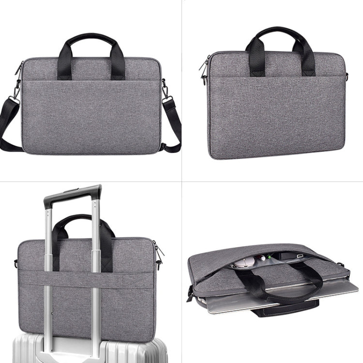 ST09 Portable Single-shoulder Laptop Bag, Size: 15.6 inches(Grey) - 15.6 - 17 inch by buy2fix | Online Shopping UK | buy2fix