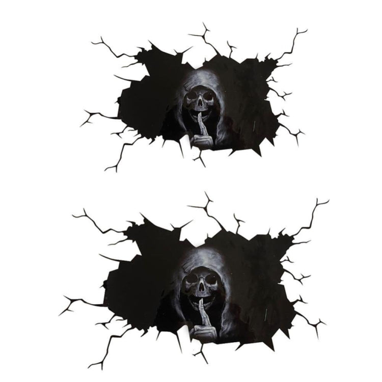 5PCS Halloween Horror Skull Car Window Sticker, Size:, Color: 40x30cm - In Car by buy2fix | Online Shopping UK | buy2fix