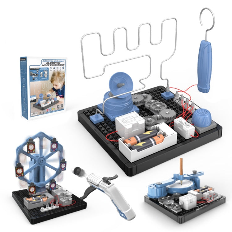 Self-assembled DIY Electromagnetic Maze Toy Circuit Mechanical Toys(DL0101 Drawing Instrument) - DIY Developmental Toys by buy2fix | Online Shopping UK | buy2fix