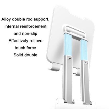 Tablet Mobile Phone Desktop Double Pole Lifting Folding Bracket, Color: Black (Large) - Desktop Holder by buy2fix | Online Shopping UK | buy2fix