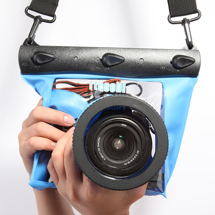 Tteoobl  20m Underwater Diving Camera Housing Case Pouch  Camera Waterproof Dry Bag, Size: M(Blue) - Diving Accessories by Tteoobl | Online Shopping UK | buy2fix