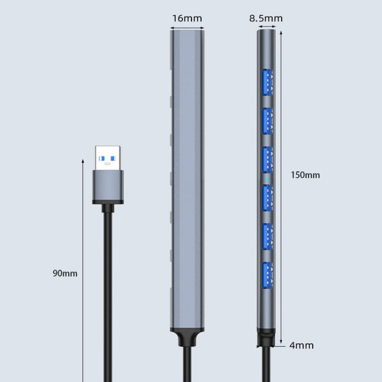 7 in 1 USB3.0 Docking Station Laptop Multifunctional HUB(Type-C Interface) - Computer & Networking by buy2fix | Online Shopping UK | buy2fix