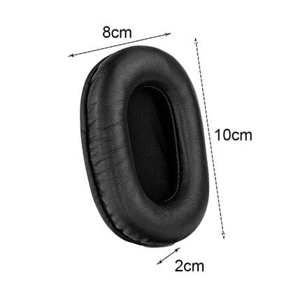 2 PCS Headset Sponge Earmuffs For SONY MDR-7506 / V6 / 900ST, Color: Black Bright - Apple Accessories by buy2fix | Online Shopping UK | buy2fix