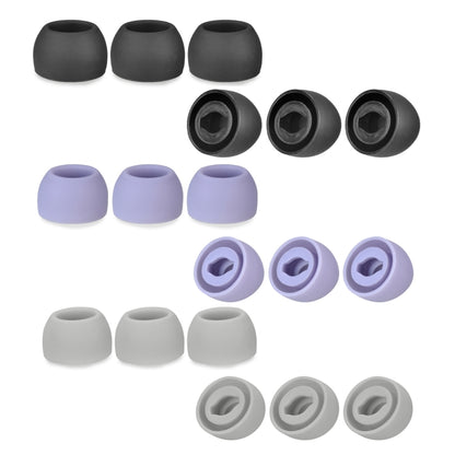 6 PCS Silicone Earplugs For TWS Samsung Galaxy Buds Pro(Medium Black) - Apple Accessories by buy2fix | Online Shopping UK | buy2fix
