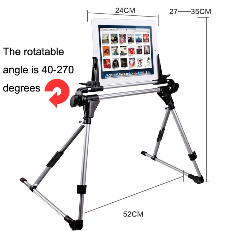 Mobile Phone Tablet Folding Aluminum Alloy Stand Live Portable Stand(White) - Consumer Electronics by buy2fix | Online Shopping UK | buy2fix