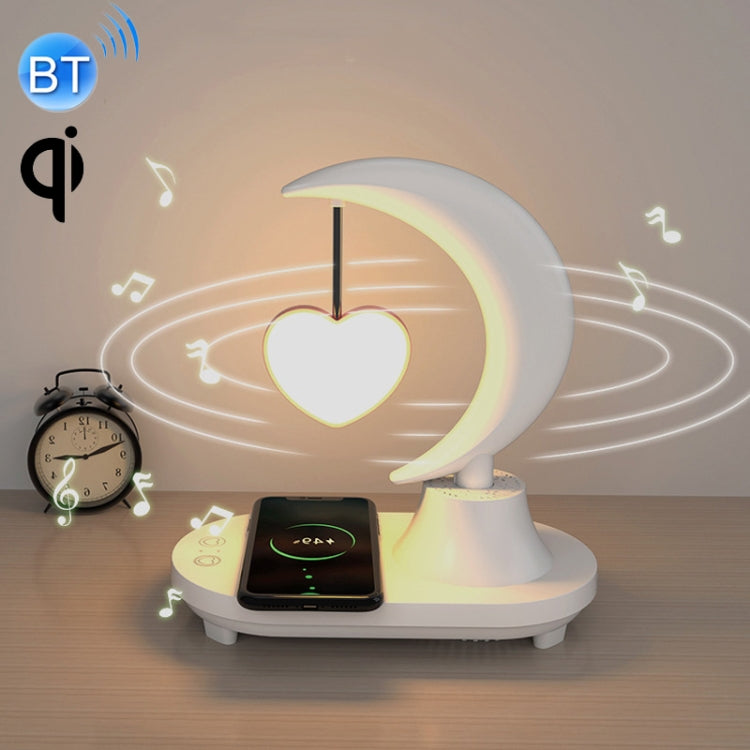 Bluetooth Speakers LED Colorful Atmosphere Night Light, Style: TB-22SCW Love With Wireless Charger - Night Lights by buy2fix | Online Shopping UK | buy2fix