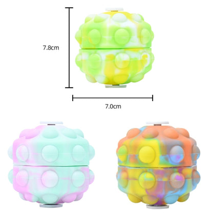 3 PCS Rotating Glowing Octagonal Silicone Ball Educational Toys, Specification: Glow 4 Seconds(Yellow Green) - Squeeze Toys by buy2fix | Online Shopping UK | buy2fix