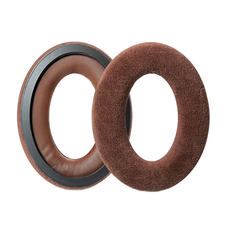 2 PCS Headset Earmuffs Sponge Case For Sennheiser PXC450/PXC350/PC350, Spec: Brown Velvet - Apple Accessories by buy2fix | Online Shopping UK | buy2fix