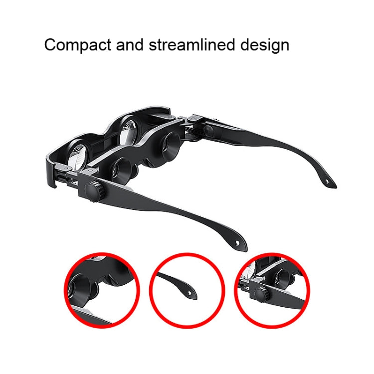 DM0125 3X Fishing Binoculars Adjustable Focus Glass Type Binoculars With Red Polarised Lens - Binoculars by buy2fix | Online Shopping UK | buy2fix