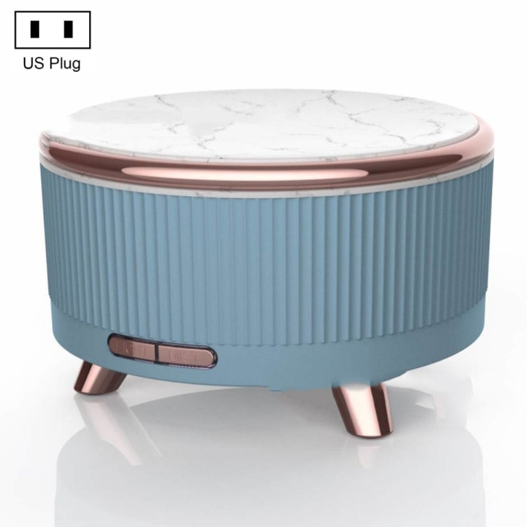 Ultrasonic Aromatherapy Diffuser Humidifier Essential Oil Diffuser US Plug(Sky Blue) - Home & Garden by buy2fix | Online Shopping UK | buy2fix