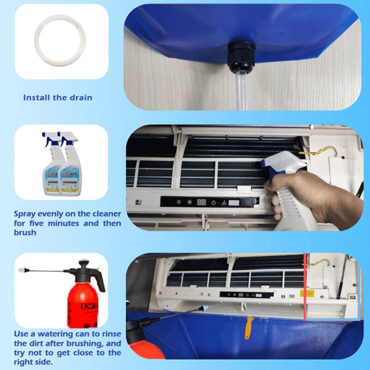 6 In 1 Air Conditioner Cleaning Cover Portable Split Air Conditioning Cleaning Bag - Home & Garden by buy2fix | Online Shopping UK | buy2fix