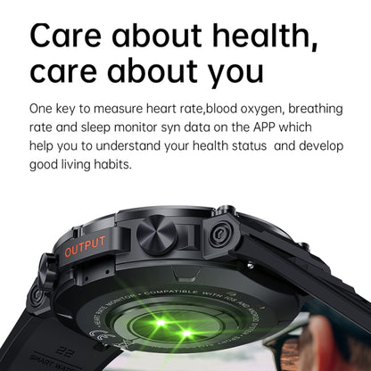 K56Pro 1.39 Inch Heart Rate/Blood Pressure/Blood Oxygen Monitoring Smart Calling Watch(Green) - Smart Wear by buy2fix | Online Shopping UK | buy2fix