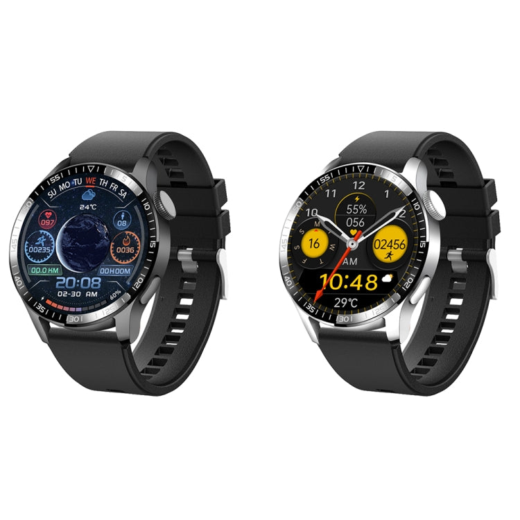 UM93Pro 1.28 Inch Heart Rate/Blood Oxygen Monitoring Bluetooth Calling Watch With NFC Function(Black Silicone) - Smart Wear by buy2fix | Online Shopping UK | buy2fix